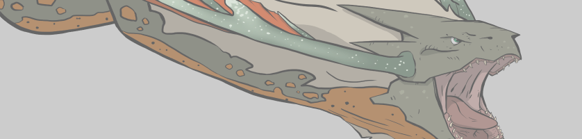 Image of a large beast used for the social media section background